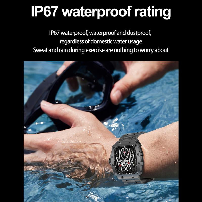 Smart Watch, Fitness Tracker with Heart Rate Monitor, Blood Oxygen, Sleep Tracking, 1.5 Inch Touchscreen Smartwatch for Android Ios Swimming Waterproof Pedometer Step Calories Tracker for Women Men