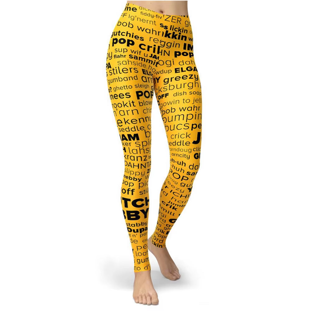 Black Design Skinny Striped Printed Sport Women Leggings Tight Push up Pants Femme Fitness Hiking High Waist Gym Leggins Clothes