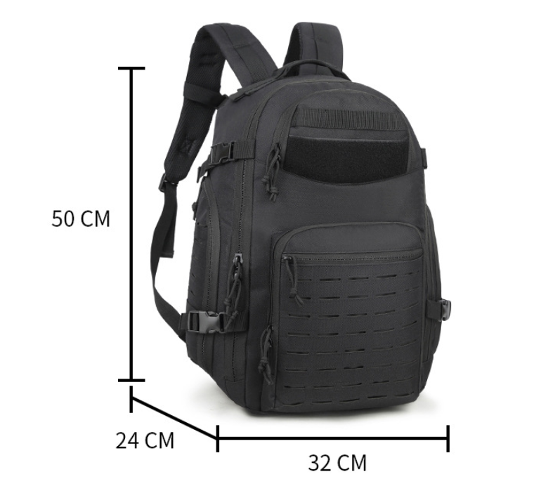 Medidas de la mochila táctica: 50 × 32 × 24 cm