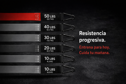 Bandas elásticas JORX · Fuerza funcional y movilidad