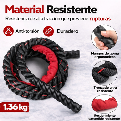 Comba lastrada JORX · Cardio y fuerza funcional