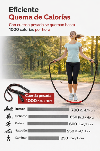 Comba lastrada JORX · Cardio y fuerza funcional