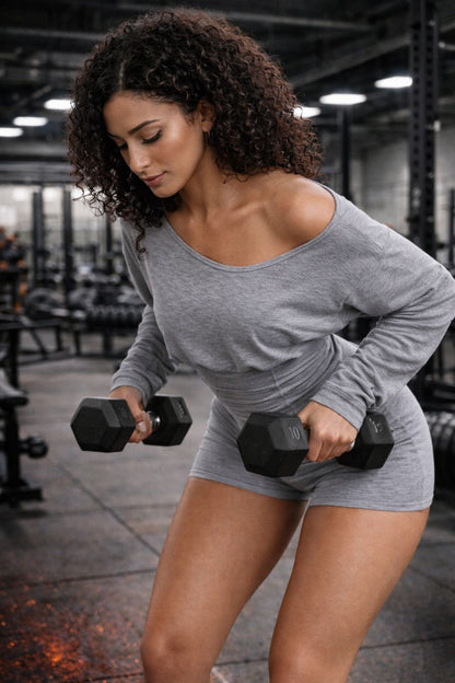 Conjunto JORX MOTUS Mujer · OFF SHOULDER PERFORMANCE