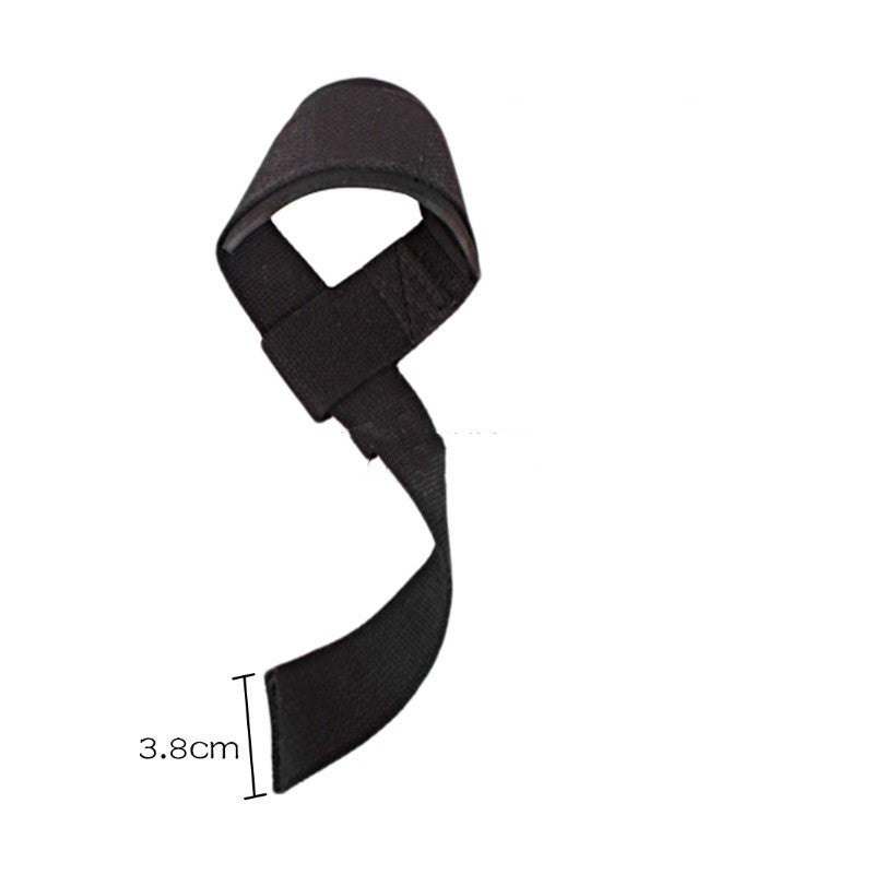 Strap de levantamiento JORX MOTUS en negro, cinta de 3,8 cm de ancho