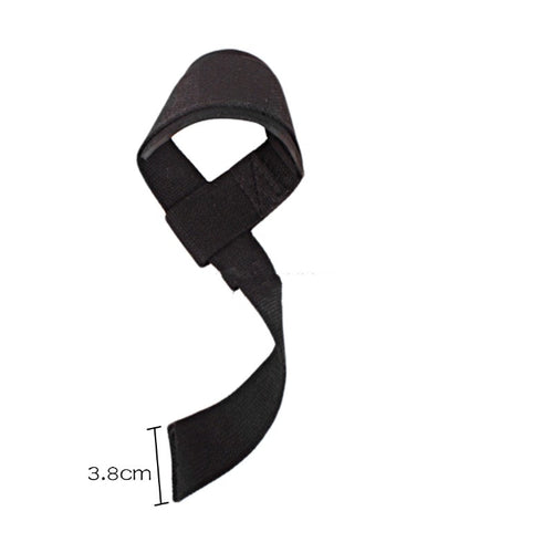 Strap de levantamiento JORX MOTUS en negro, cinta de 3,8 cm de ancho