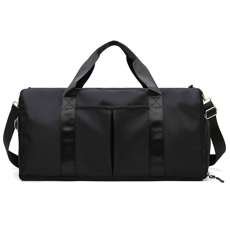 Bolsa de gimnasio JORX MOTUS en negro con asas y correa para el hombro